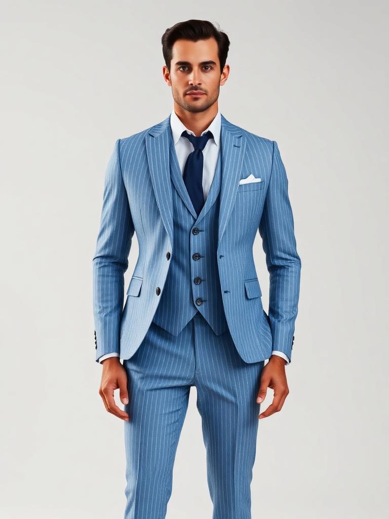 Light Blue Performance Three-Piece