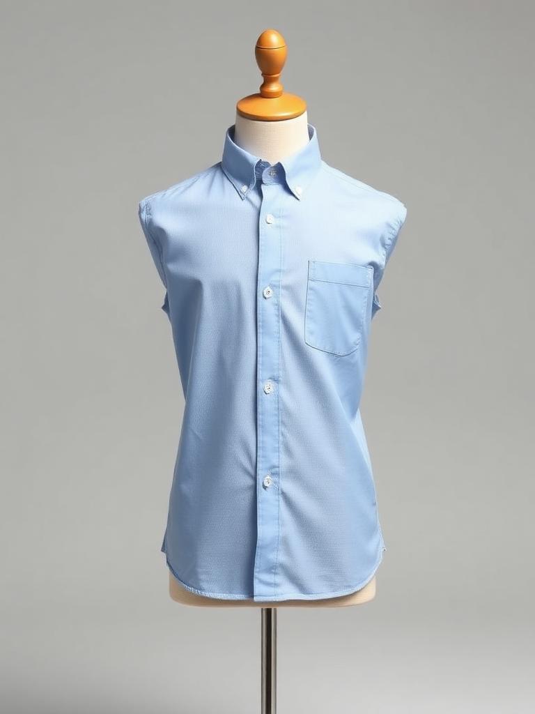 Junior Dobby Blue Shirt